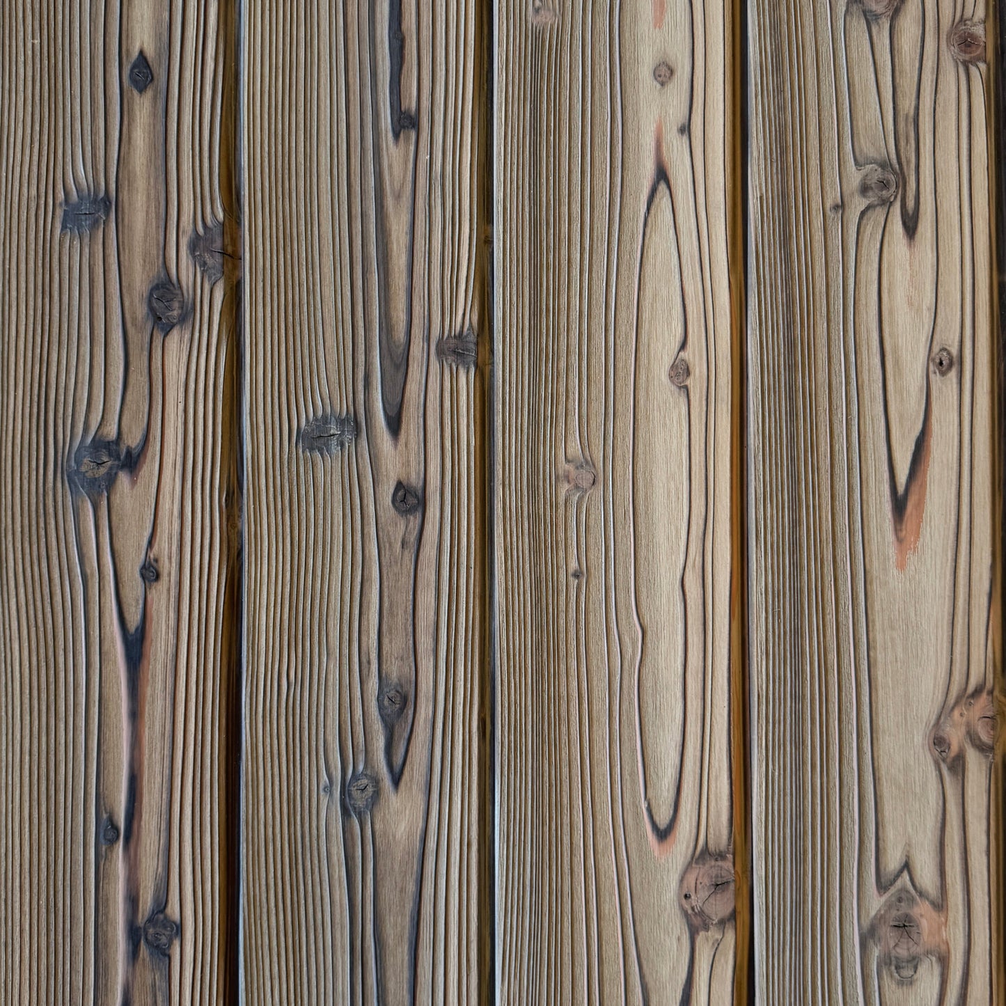 Shou Sugi Ban Cladding Charred, Brushed and Uncoated