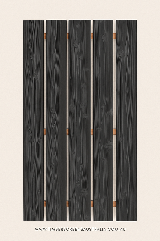 Shou Sugi Ban Charred Timber Screen – Sugi (Japanese Cedar)